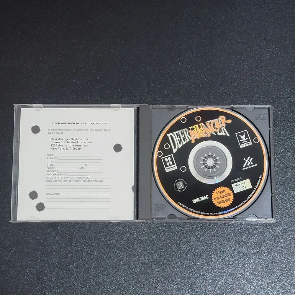 VTG PC CD-Rom 4 Games Carnivores / Atlantis / Deer Hunter / Hot Wheels Crash‎